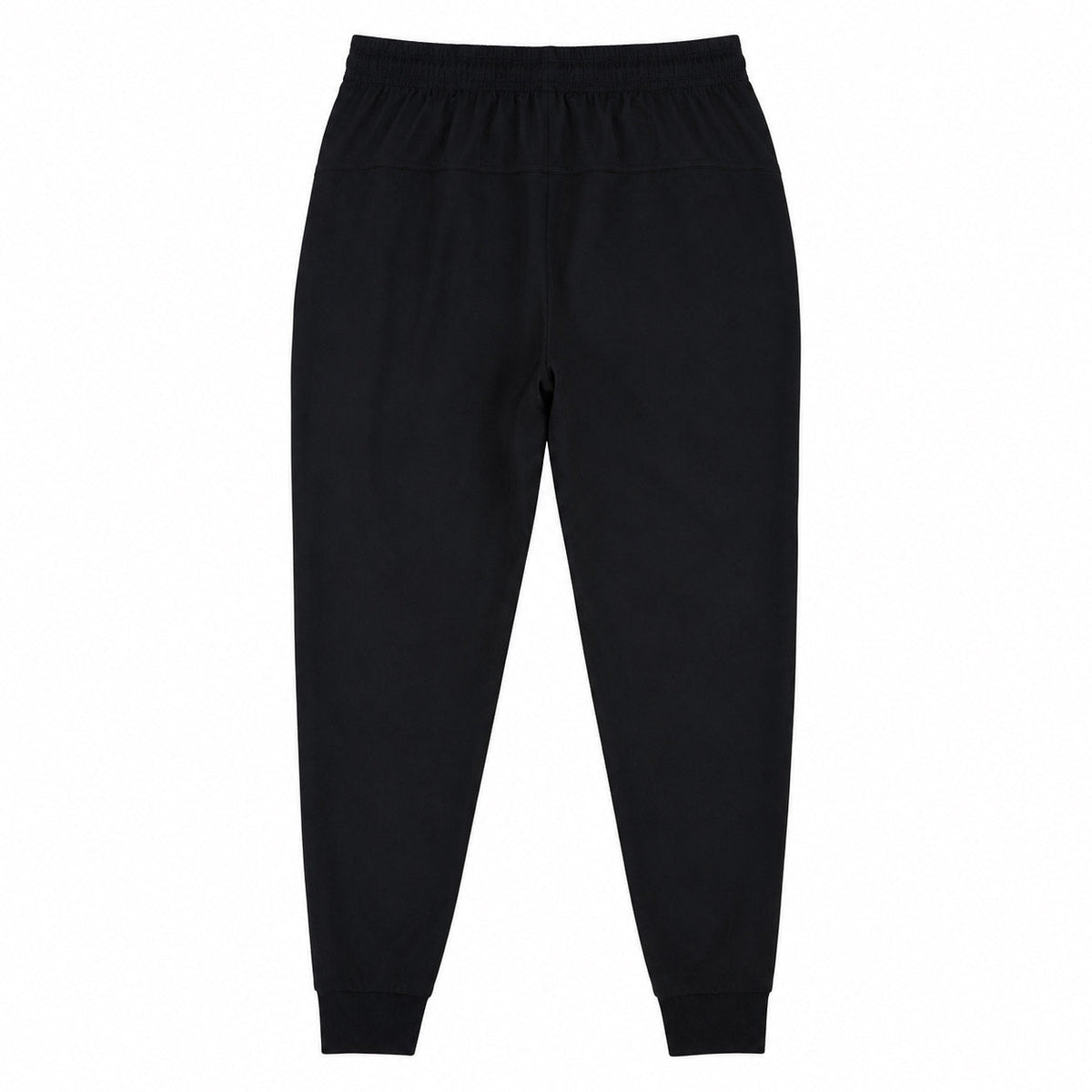 The Ireland 25/26 Gym Training Pant by Canterbury is laid flat on a white background, showcasing an elastic waistband and cuffed ankles, designed for a sporty yet comfortable look inspired by classic Ireland Rugby training wear.