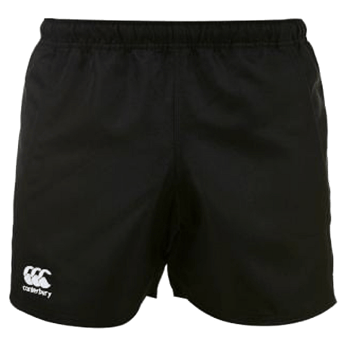 Women's Canterbury Advantage 2.0 Short 3-Pack Bundle by Bundle Canterbury features black rugby shorts with a small white logo on the lower left side, optimized for movement and comfort.