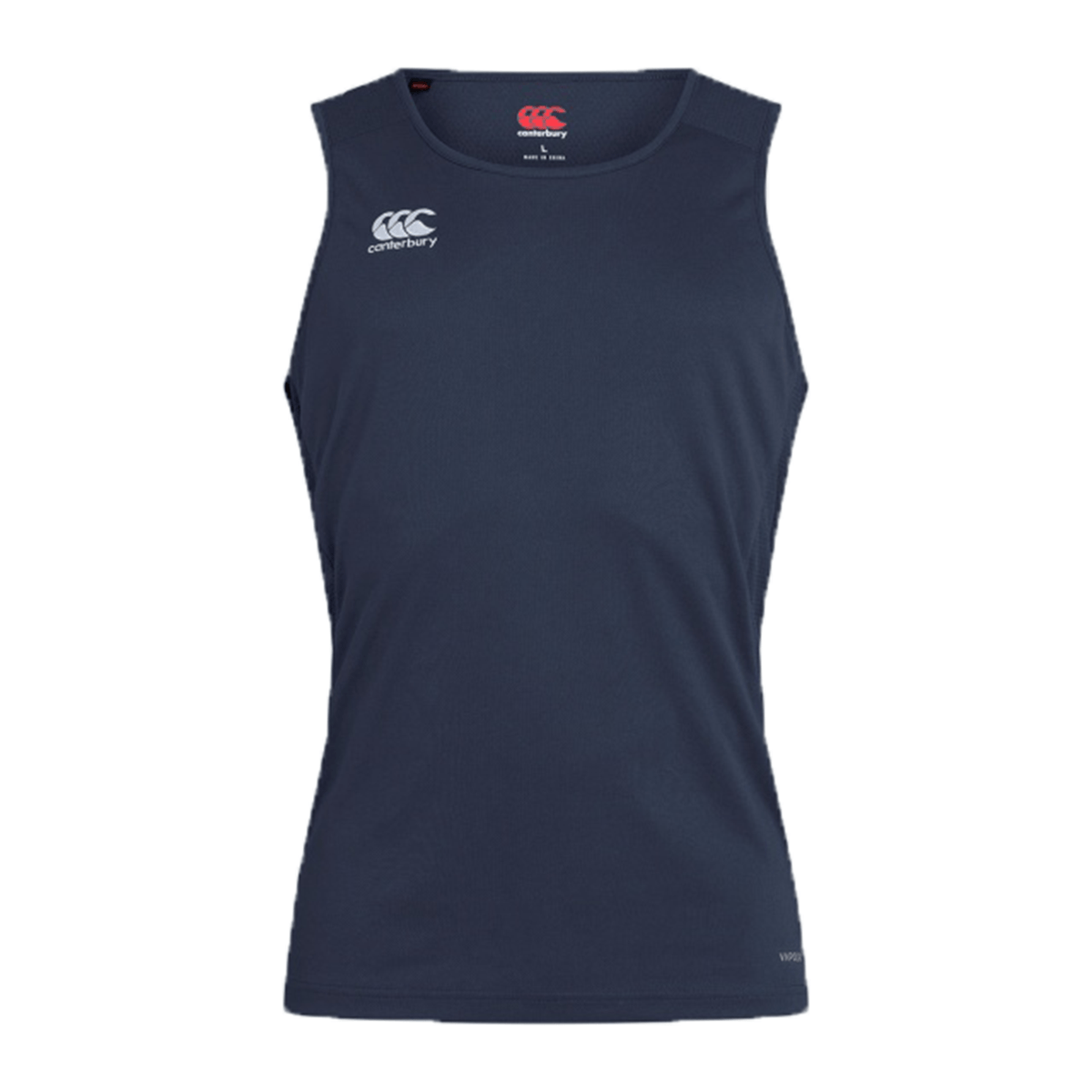 The Canterbury men's navy tank top.