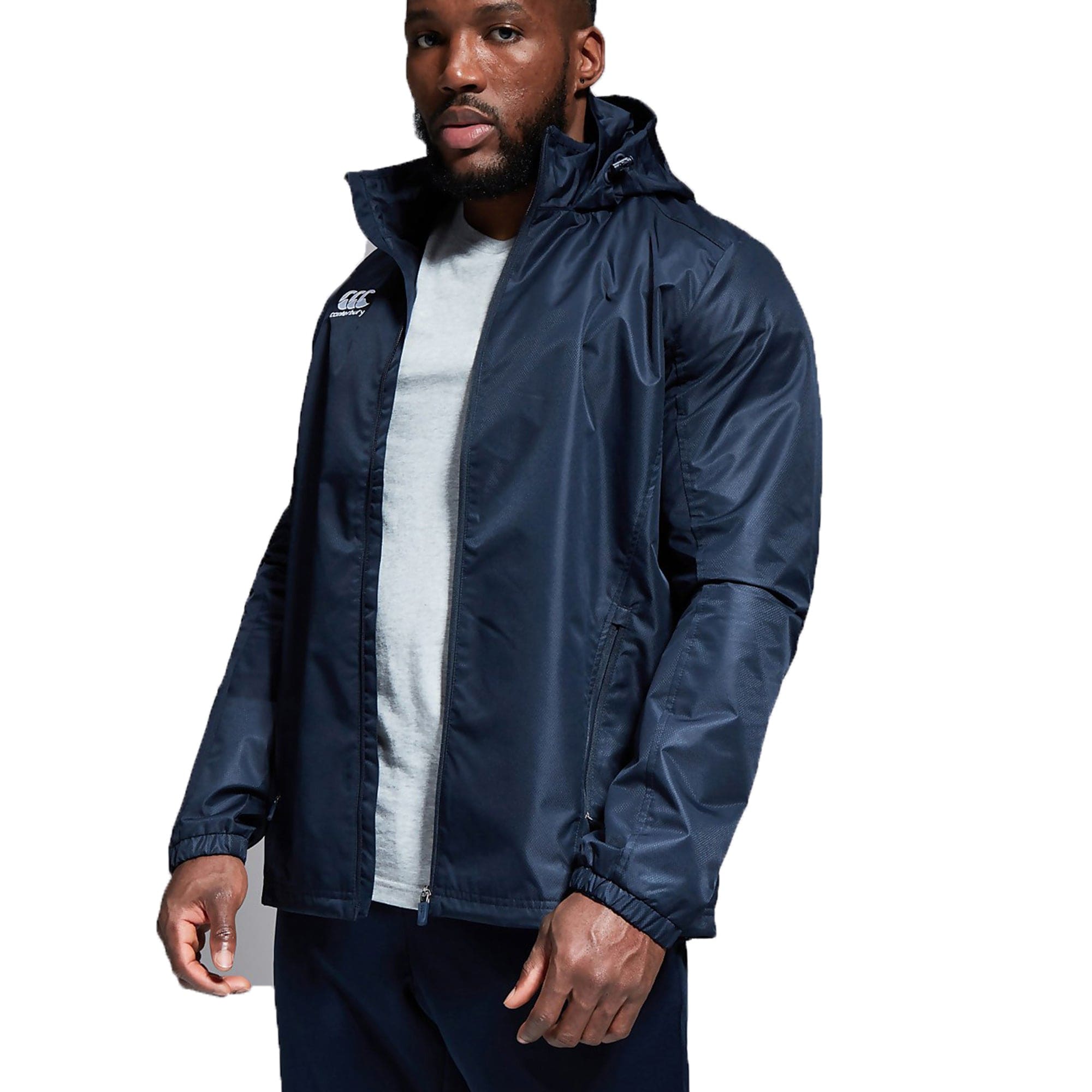 Canterbury Rugby Club Full Zip Rain Jacket - Water Resistant