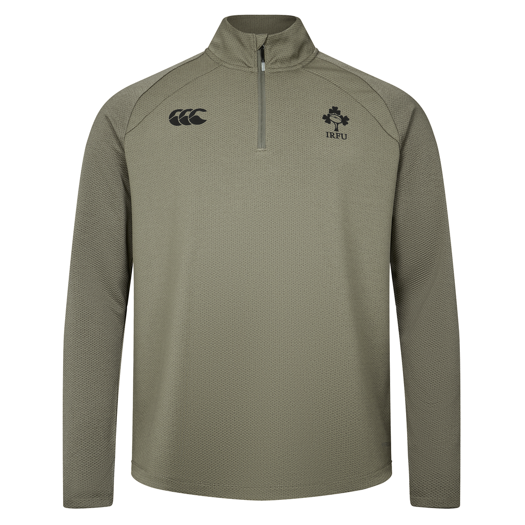 canterburry インサレーション　セットアップ　オリーブ Ireland 25/26 Elite First Layer 1/4 Zip by Canterbury / World