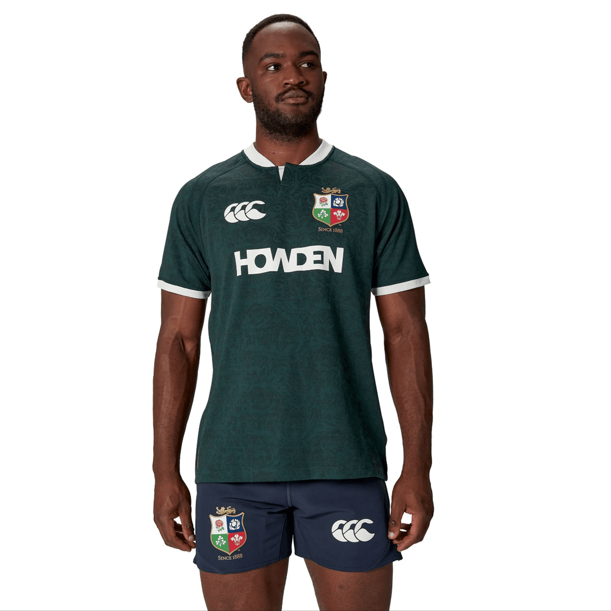 adidas British & Irish Lions シャツ　M ハ34 ADIDAS British and Irish Lions Rugby athletic shirt zip neck