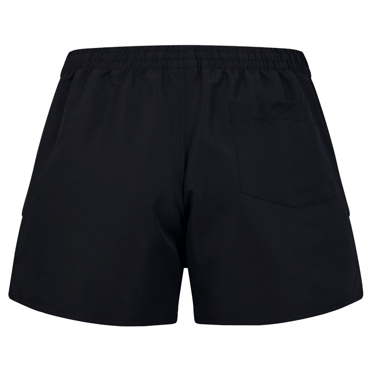 The Women&#39;s Canterbury Uglies 5&quot; Tactic Short features a polyester fabric in black with an elastic waistband and back pocket, ideal for those seeking comfort and style.