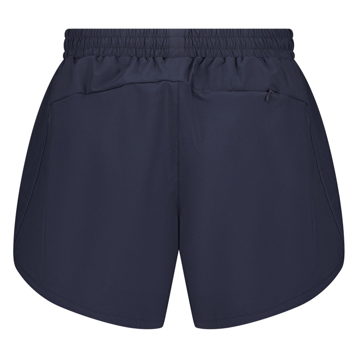 Navy blue Women&#39;s Canterbury Tempo+ 5&quot; Training Shorts with a comfy elastic waistband, two side pockets, crafted from a flexible polyester-elastane blend.