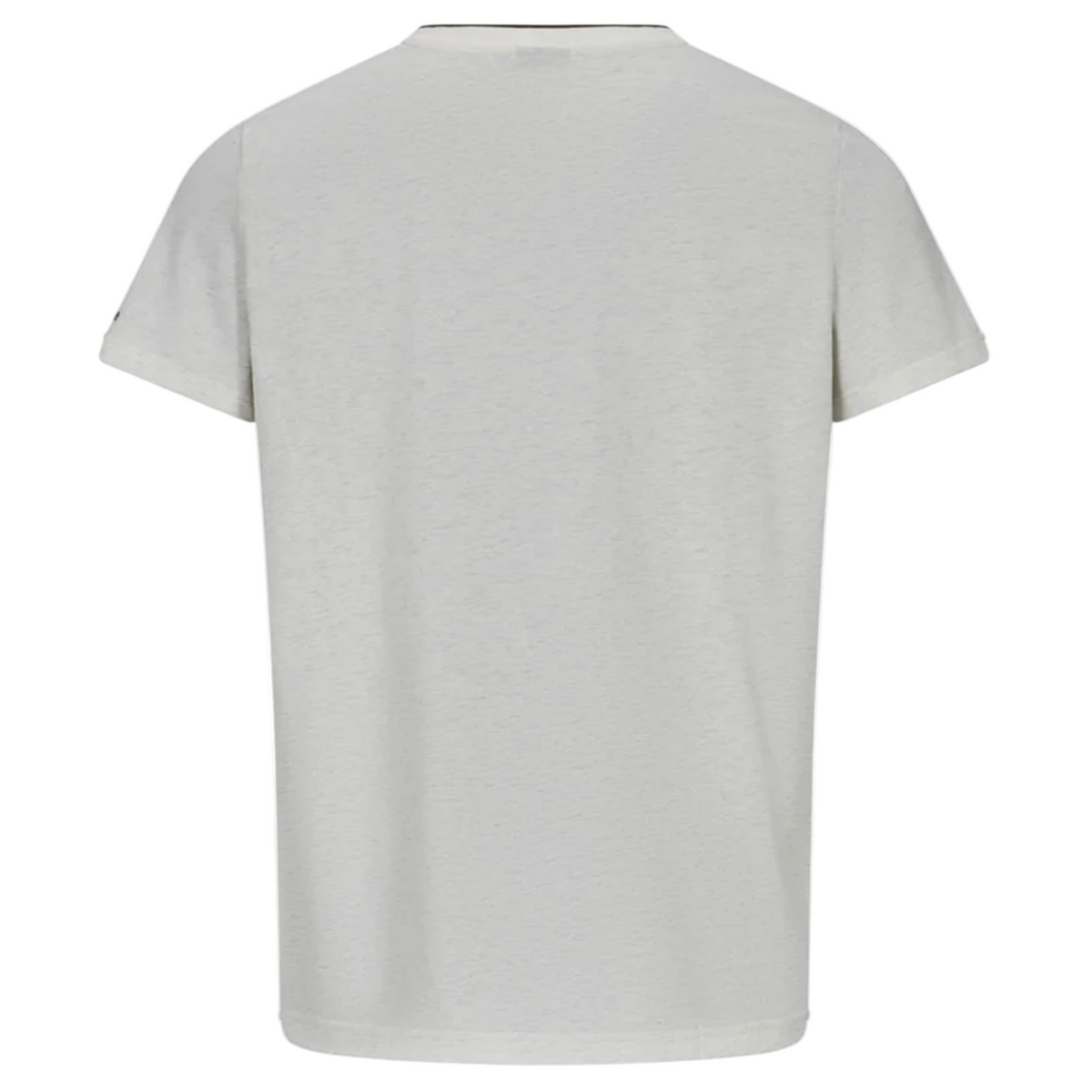 Back view of the Ireland 25/26 Team Cotton Tee by Canterbury, a plain short-sleeve light gray rugby t-shirt, shown against a white background.