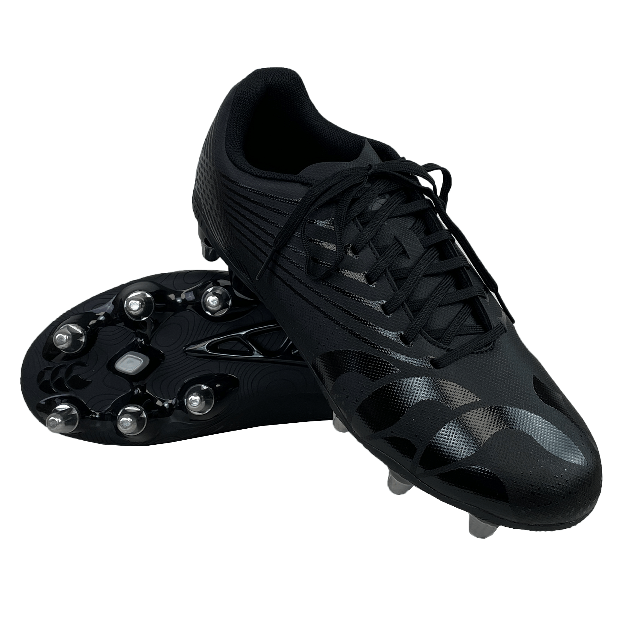 Canterburyブラック スパイクシューズ 29,5-30cm Canterbury Stampede Groundbreak Team SG -Black/Silver Metallic