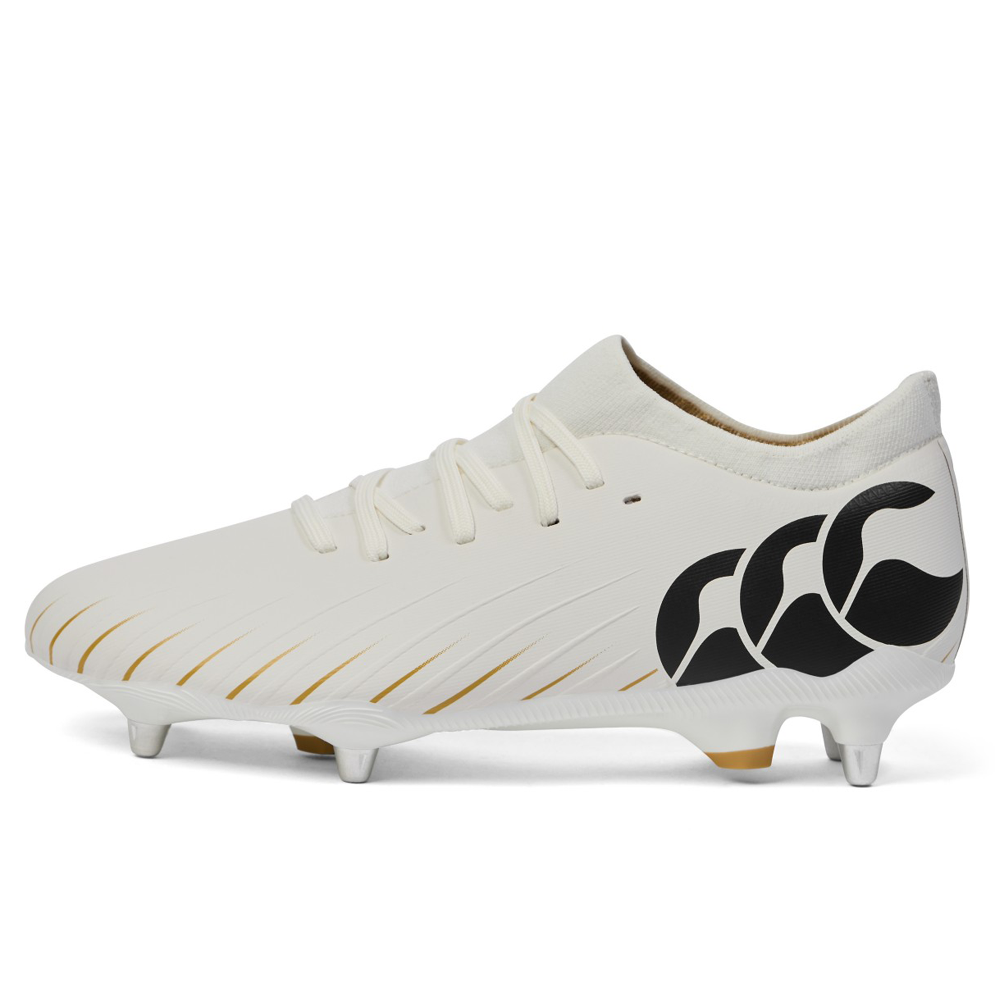 シューズ  rugbyboots Canterbury Speed Falcon Pro SG Cleats - White | World Rugby Shop