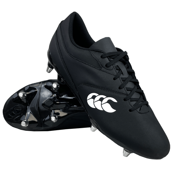Canterbury Phoenix Raze Rugby Cleat - Soft Ground Boot - Black