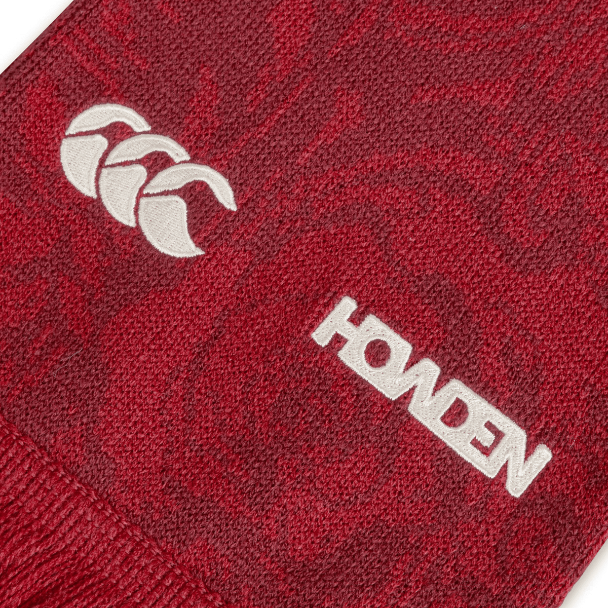 British &amp; Irish Lions 2025 supporters scarf by Canterbury, showcasing a white logo and "Howden" text, ideal for fans of the British &amp; Irish Lions.